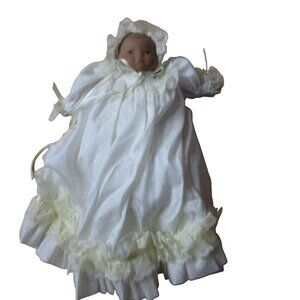Betty Jane Carter 8" African American Christening Doll Vintage 1990s
